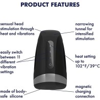 Masturbador Satisfyer Men Calor y Vibración para Placer