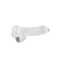 RealRock 6 Inch Transparent Realistic Dildo