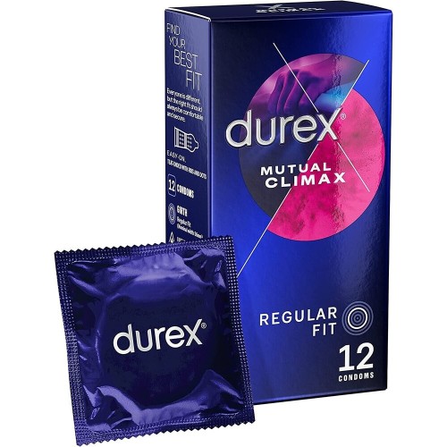 Preservativos Durex Mutual Climax Talla Normal 12 Paquete