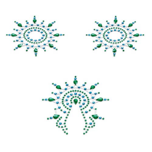 Petits Joujoux Gloria Nipple and Vagina Pasties in Green