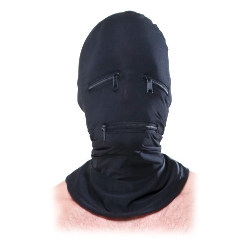 Fetish Fantasy Zipper Face Hooded Mask for Control and Pleasure