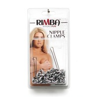 Silver Nipple Clamps With Double Chain - Rimba
