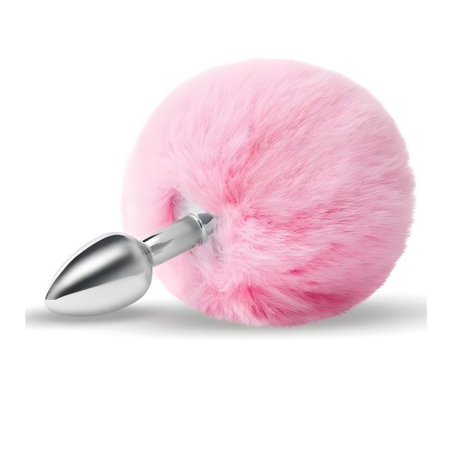 Plug Anal Cola de Conejo Rosa