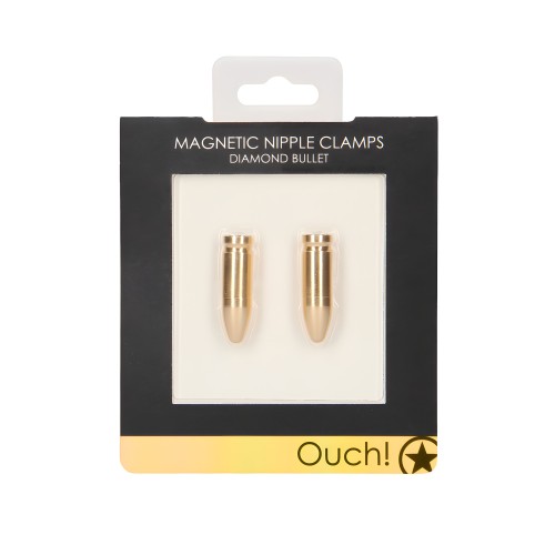 Ouch Magnetic Nipple Clamps - Gold