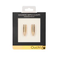 Ouch Magnetic Nipple Clamps - Gold