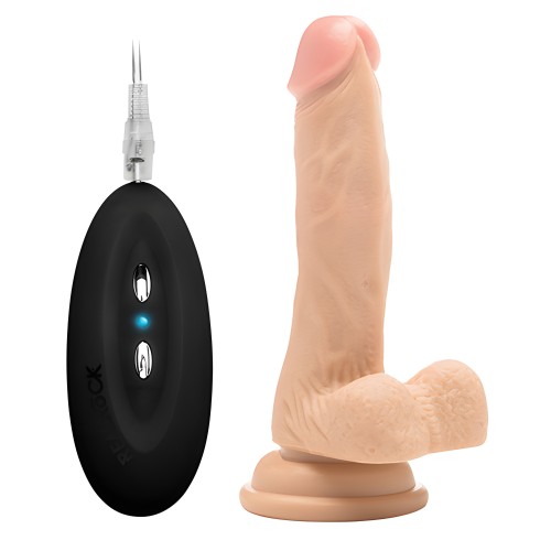 RealRock 7 Inch Vibrating Cock - Flesh Pink