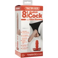 Cock Realista Vac-U-Lock de 8 Pulgadas Con Arnés Ultra