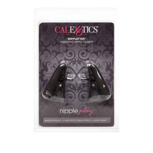 Nipplettes Vibrating Black Nipple Clamps