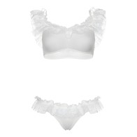 Top Corto de Encaje y Panty Leg Avenue