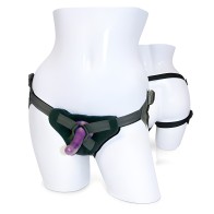 Kit de Dildo Strap On New Cummers - Púrpura - 5.25 Pulgadas