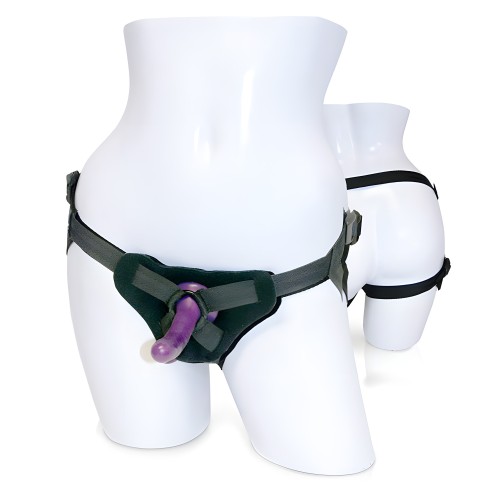 SportSheets New Cummers Strap On Dildo Kit - Purple - 5.25 Inches