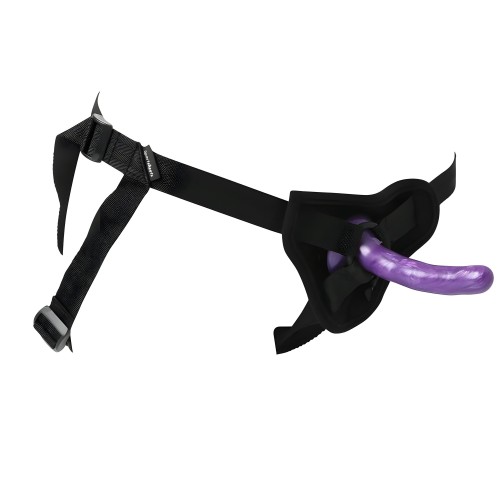 Kit de Dildo Strap On New Cummers - Púrpura - 5.25 Pulgadas