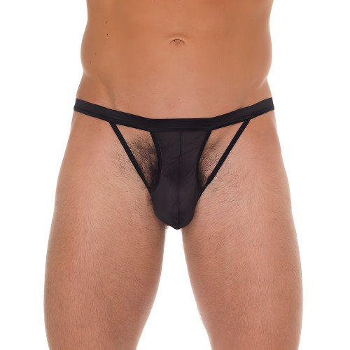 Mens Cut Out G-String - Black