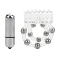California Exotic 10 Bead Maximus Cock Ring - Clear