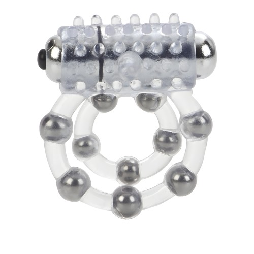 California Exotic 10 Bead Maximus Cock Ring - Clear