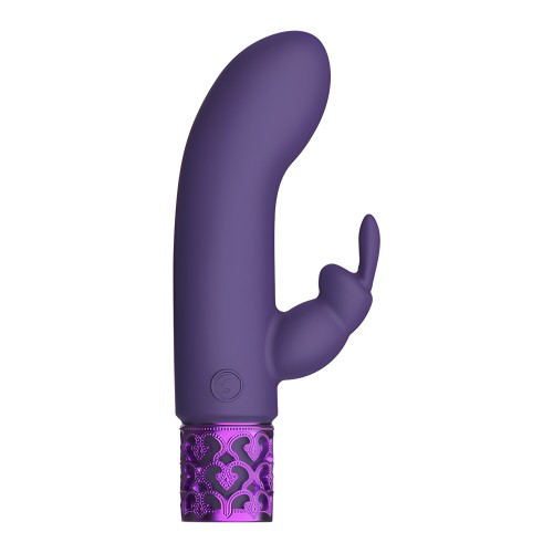 Royal Gems Dazzling Rechargeable Rabbit Bullet - Purple