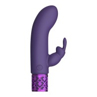 Royal Gems Dazzling Rechargeable Rabbit Bullet - Purple