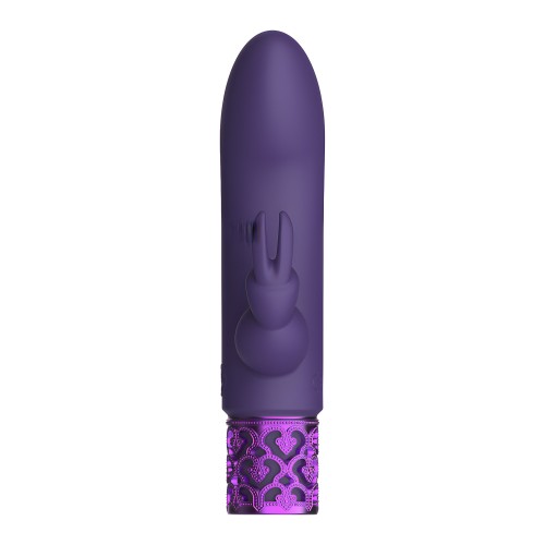 Royal Gems Dazzling Rechargeable Rabbit Bullet - Purple
