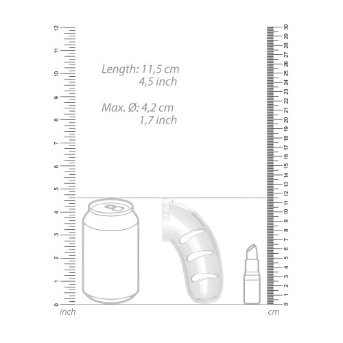 Man Cage 11 Male Chastity Cage - Clear