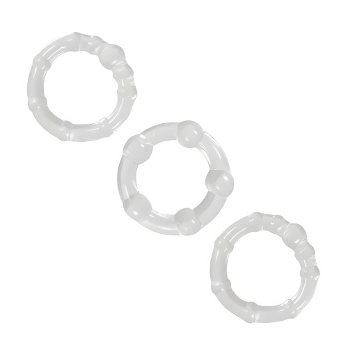 NS Novelties Renegade Cock Rings - Clear