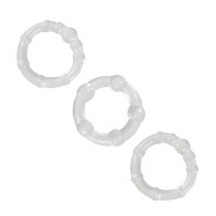 NS Novelties Renegade Cock Rings - Clear