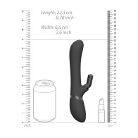 Vibrador Conejito Intercambiable Doble Acción Vive Chou Negro