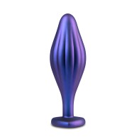 Anal Adventures Matrix Wavy Bling Butt Plug - Purple