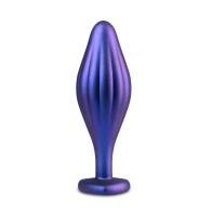 Anal Adventures Matrix Wavy Bling Butt Plug - Purple