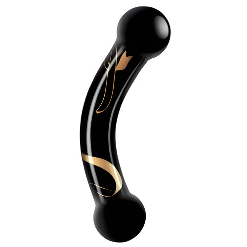 Dildo Doble de Vidrio Secret Kisses 5.5 Pulgadas
