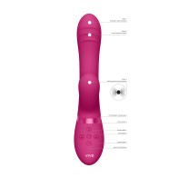 Vibrador Tani con Movimiento de Dedo y Onda de Pulso Rosa