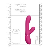 Vibrador Tani con Movimiento de Dedo y Onda de Pulso Rosa