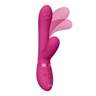 Vibrador Tani con Movimiento de Dedo y Onda de Pulso Rosa
