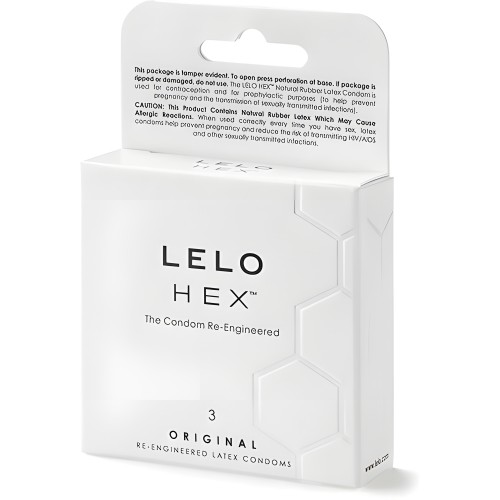 Lelo Hex Original Condoms 3 Pack