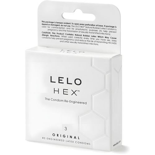 Lelo Hex Original Condoms 3 Pack