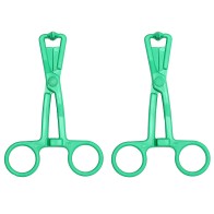 Pinzas para Pezones Verdes con Cadena de Metal