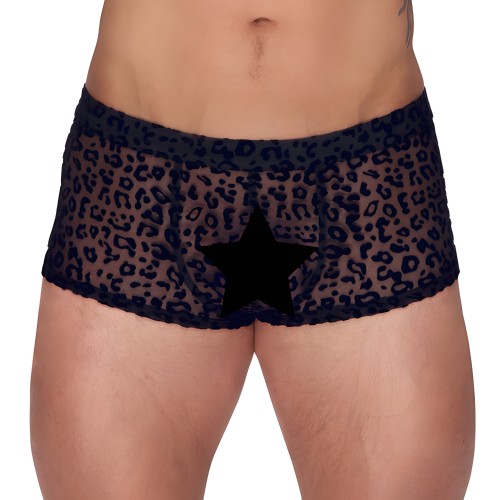 Pantalones Semitransparentes de Animal Print Noir