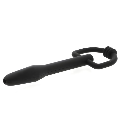 Master Series The Hallows D-Ring Penis Plug - Black