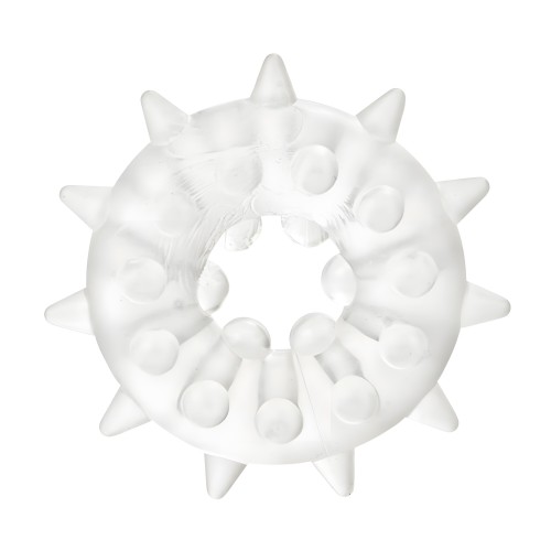 Sexagon Enhancer Clear Cock Ring