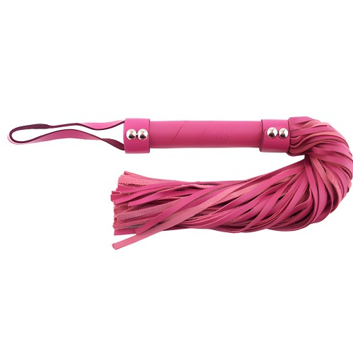 Rouge Garments Pink Leather Flogger - Exciting Play