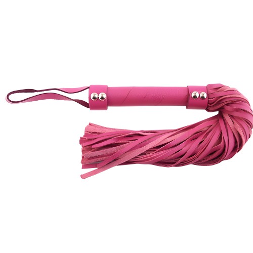 Rouge Garments Pink Leather Flogger - Exciting Play