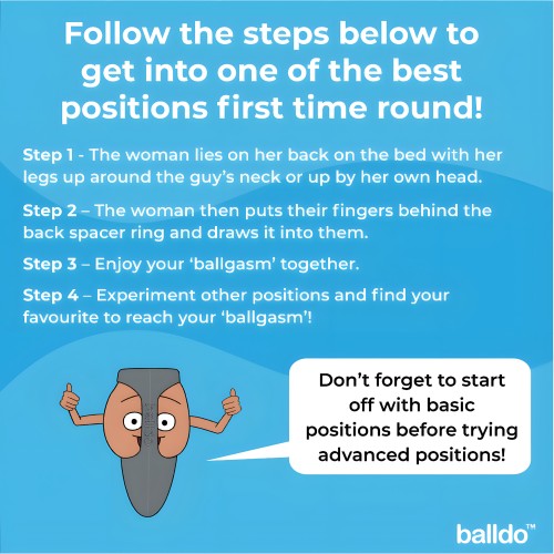 Balldo Dildo de Pelotas Gris Acero