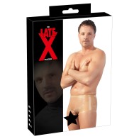 Boxers LateX con Manga para Pene - Claro - S/M