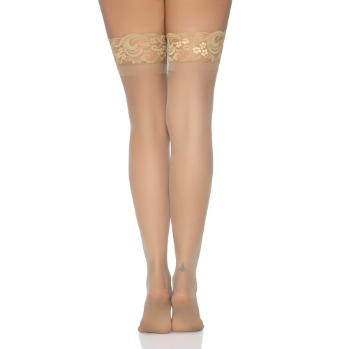 Medias Transparentes Leg Avenue Stay Up - Nude UK 6 a 12