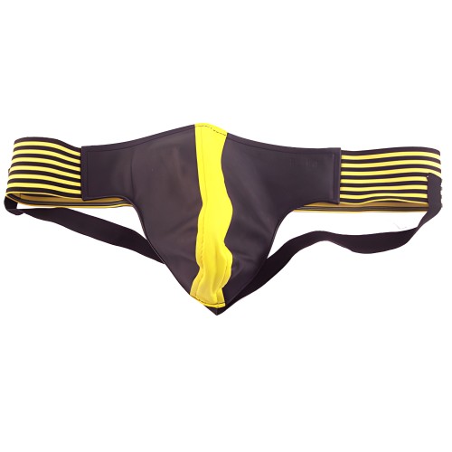 Jock negro y amarillo Rouge Garments Mediano