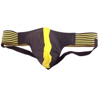 Jock negro y amarillo Rouge Garments Mediano