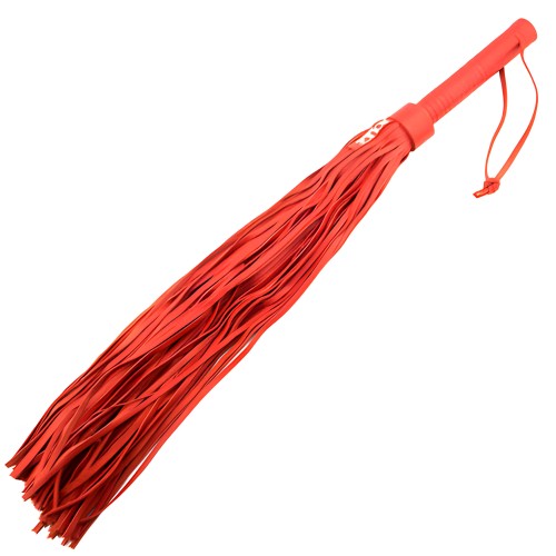 Flogger de Cuero Rojo Grande Rouge Garments