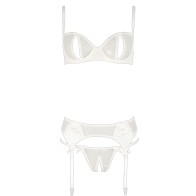 Cottelli Delicate Bra Set - White 34B/S