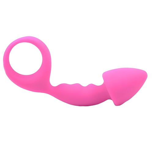 Pink Silicone Butt Plug - Beginner Friendly