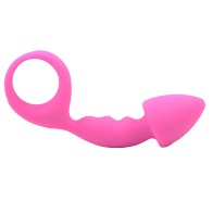 Pink Silicone Butt Plug - Beginner Friendly
