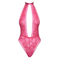 Kissable Halterneck Lace Body Pink L/XL